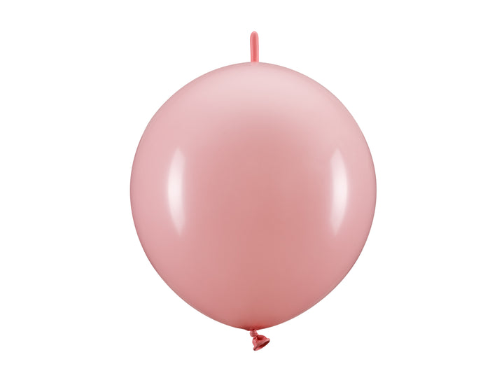 20-pack länkballonger i ljusrosa 30 cm, dekoration till fest och kalas