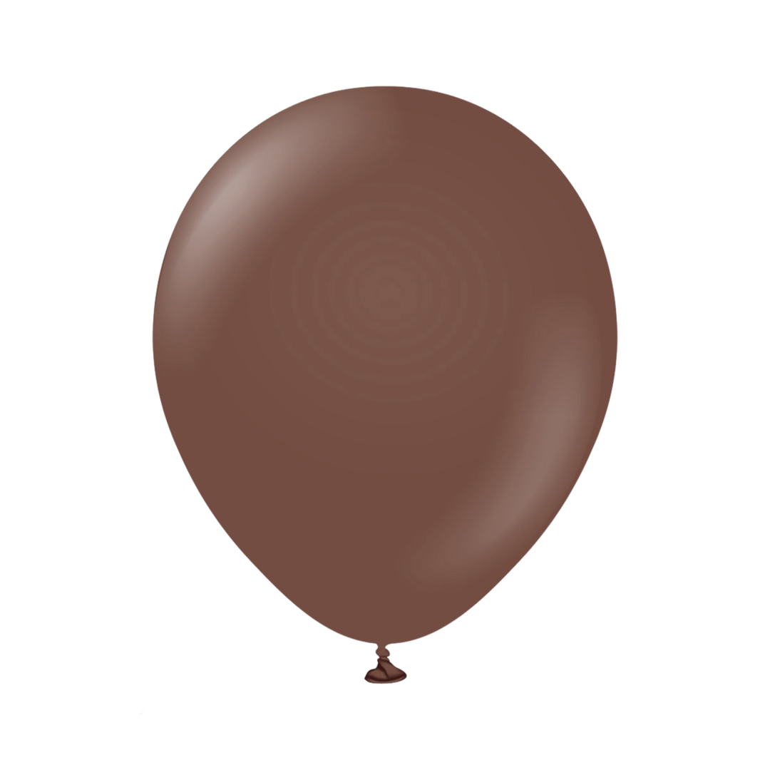 Latexballonger Chocolate Brown 45 cm 5-pack till ballongdekorationer, kalas och fest