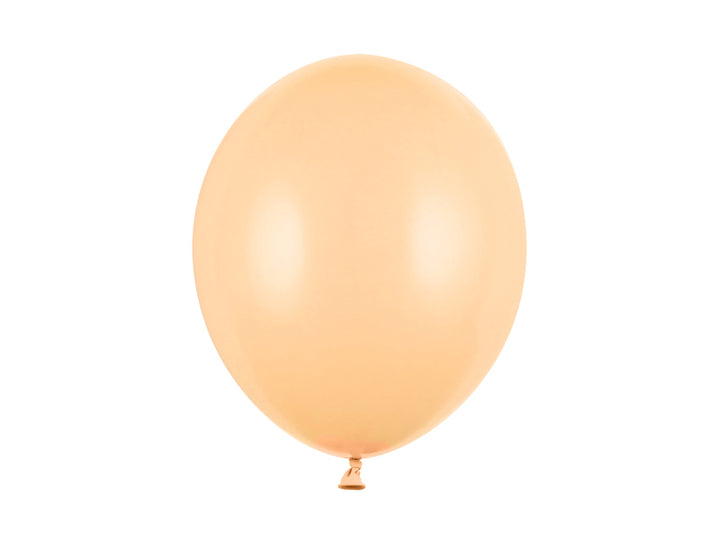 10-pack atexballonger i färgen light peach, 30 cm. Passar till fest och kalas.