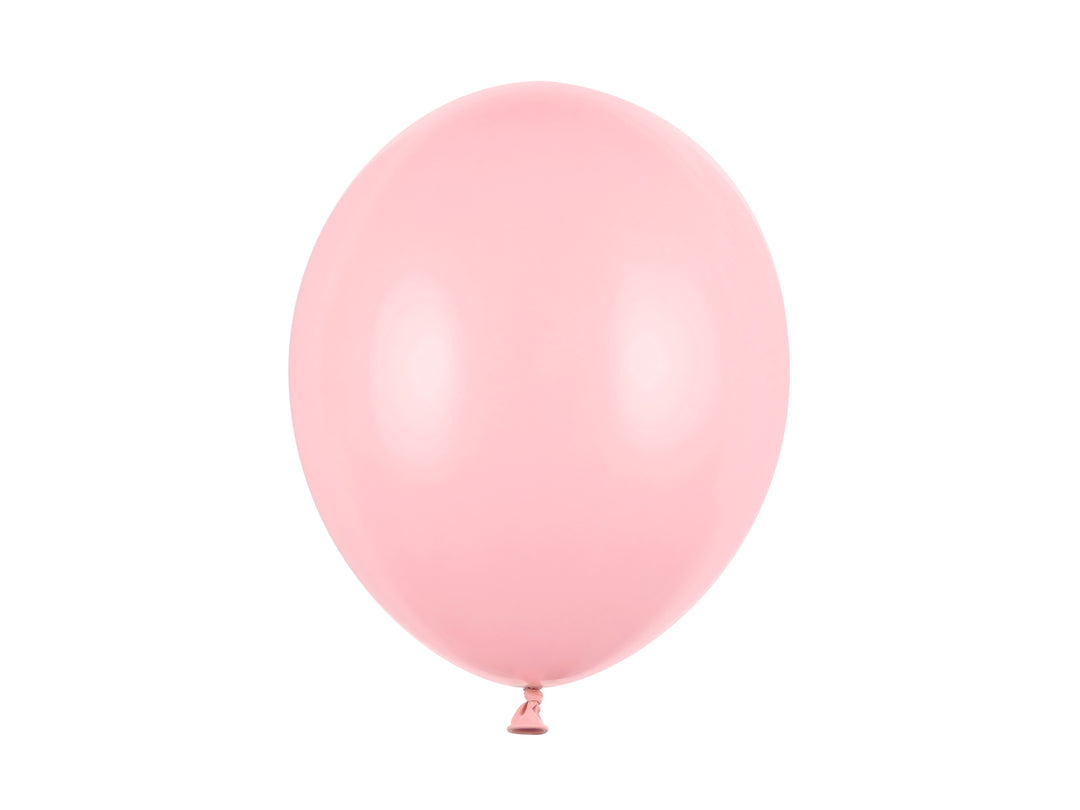 Ljusrosa latexballonger 30 cm i 10-pack till barnkalas, babyshower, dop, födelsedag och fest.