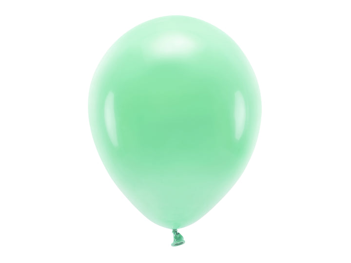 Latexballonger 30 cm i mintgrön färg, 10-pack till fest och barnkalas.