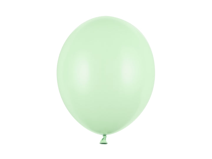 Latexballonger 30 cm i pistagegrön färg, 10-pack. Passar till fest, barnkalas och babyshower.