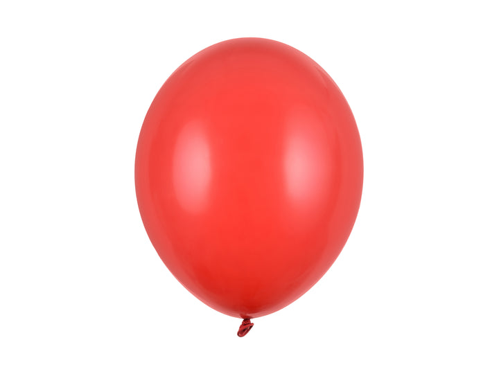 10-pack röda latexballonger, 30 cm. Passar till fest och barnkalas.