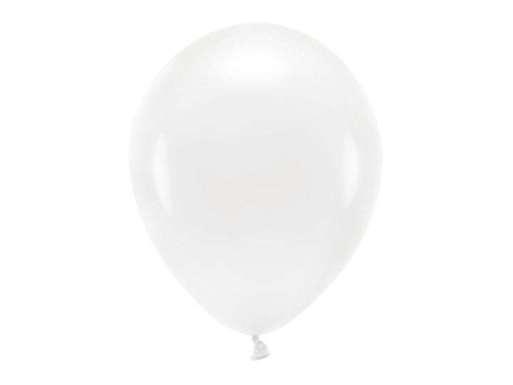 10 latexballonger i vit färg, 30 cm. Passar till kalas och fest.